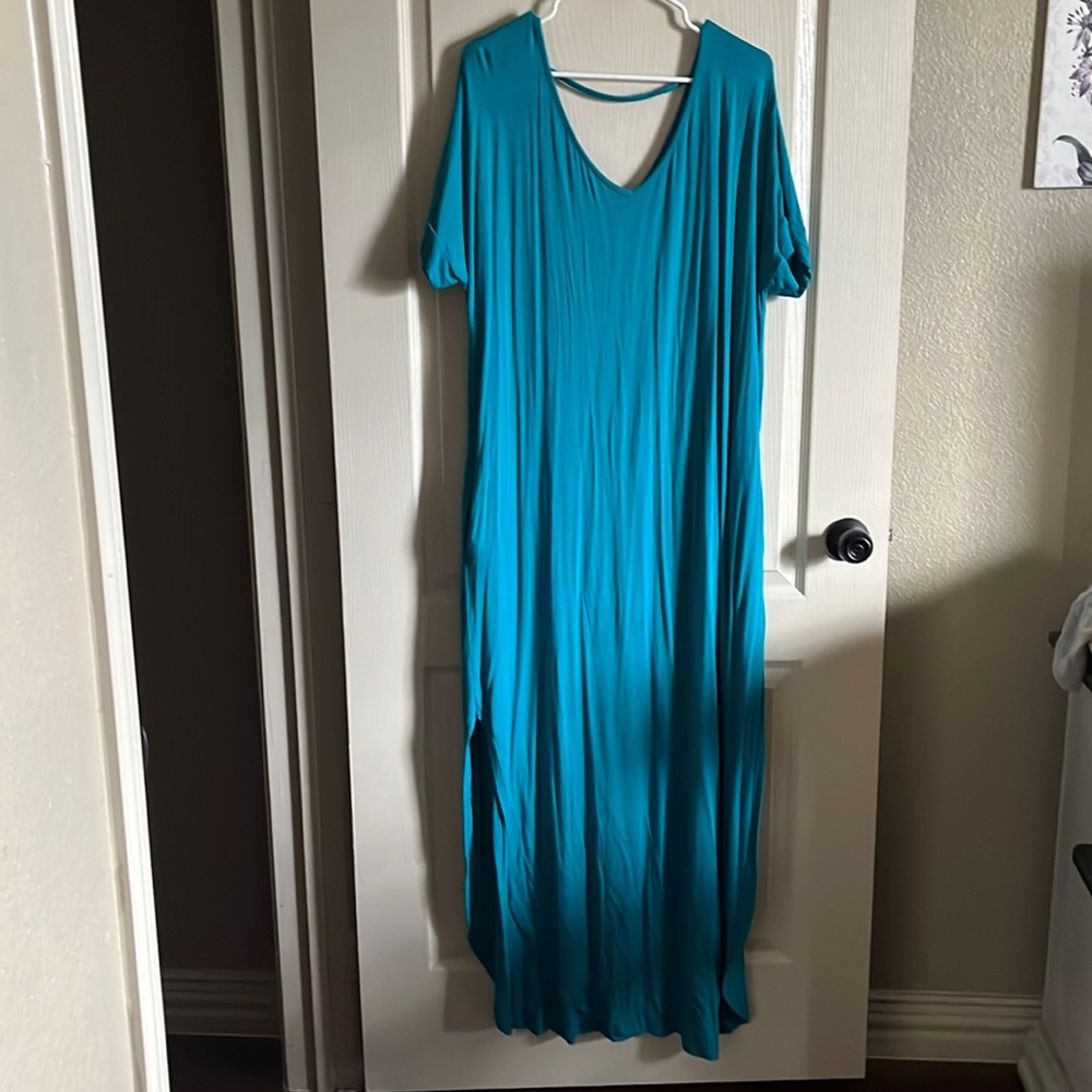 Teal Maxi dress